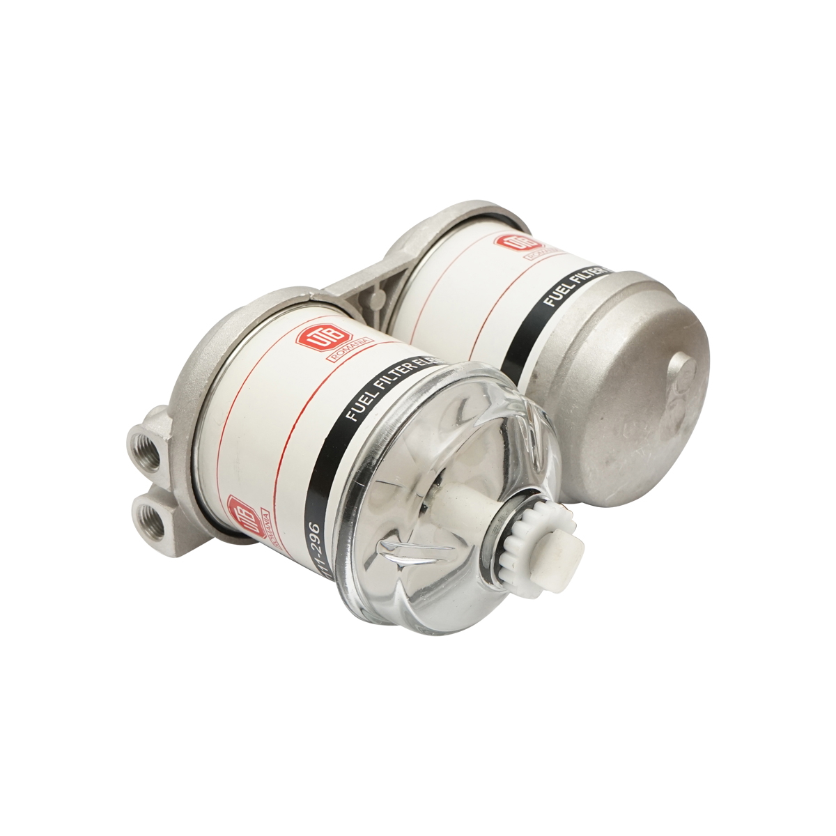 Baterie filtru motorina dubla 90 grade cu capac de sticla UTB U-650