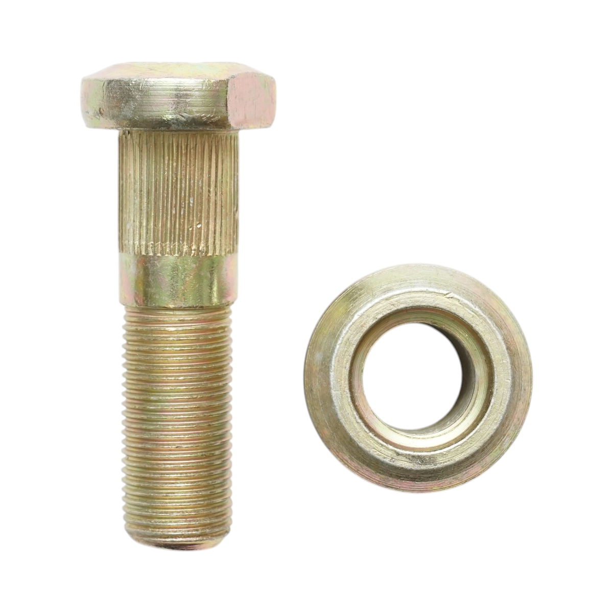 Prezon roata cu piulita JCB 2CX, 3CX, 4CX, 5CX, filet 3/4-16UNF (19.05 mm), lungime filet 38 mm, lungime prezon 66 mm, cod OEM 826-00923, 106-40001