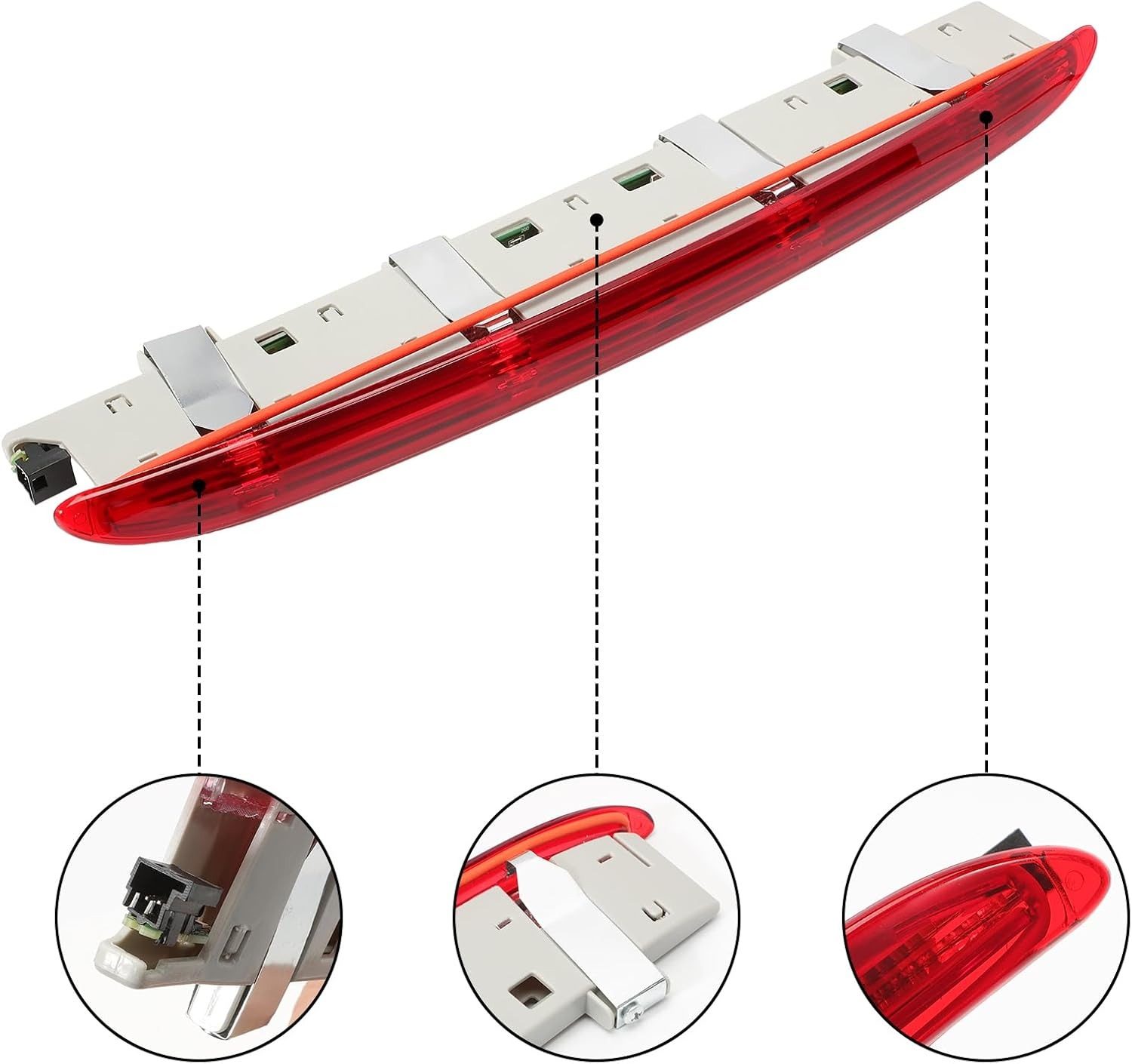 Stop frana suplimentar Mercedes Clasa Ml (W164), 07.2005-11.2011, montare spate, Central, LED; fara omologare, L-Series