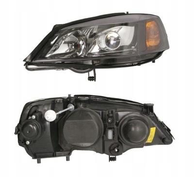 Far Opel Astra G, 01.1998-08.2009, montare fata, stanga, D2S+H7; electric; negru-argintiu; fara motor; xenon, DEPO, 1216108; 1216115; 1216269; 13117077; 93175743