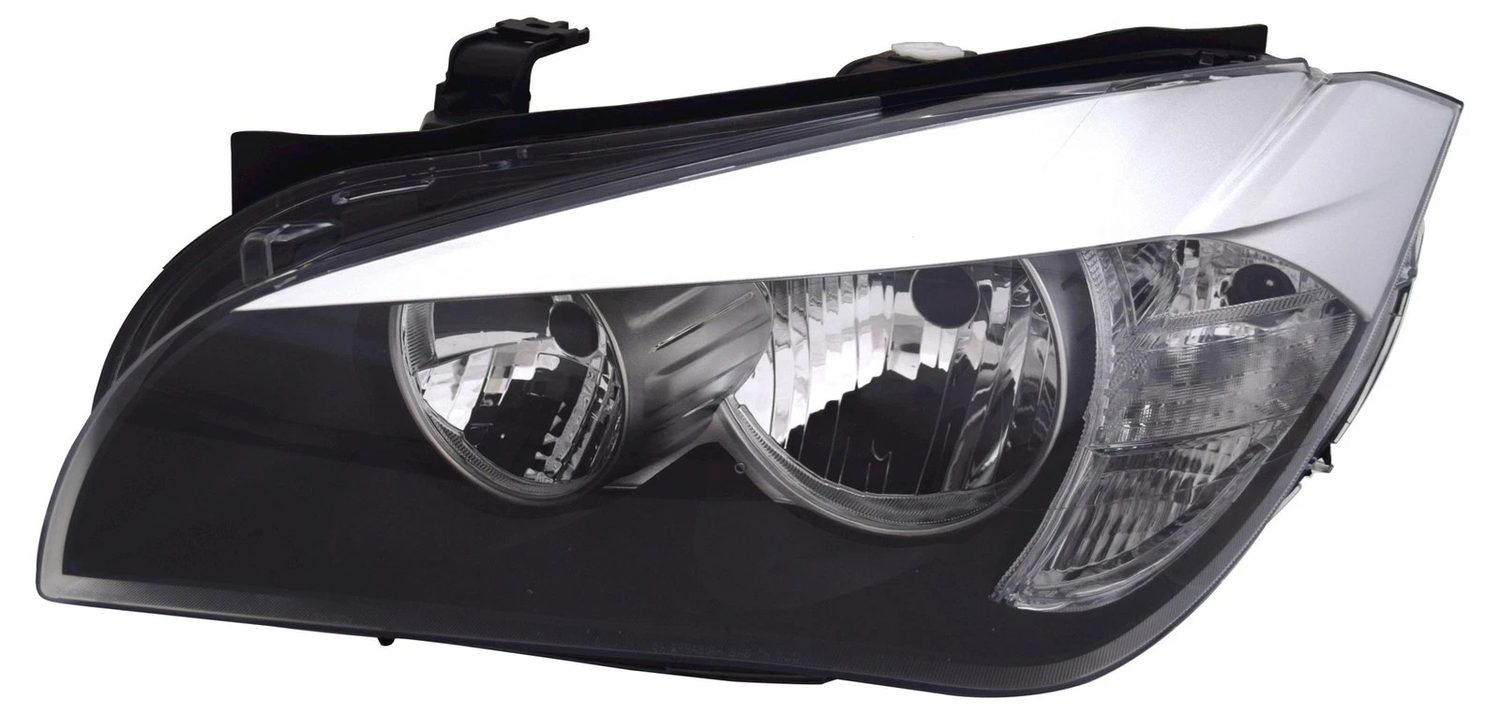 Far BMW X1 (E84) 04.2014-, partea stanga, cu ajustare electrica, motoras, lumini de zi, H15+H7, Aftermarket, 63117357433