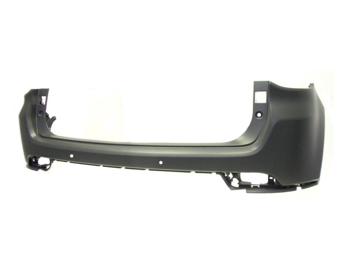 Bara spate JEEP COMPASS, 06.2017-, auxiliary, pentru blind spot view, cu 2 gauri senzori parcare; grunduit, de vopsit; superior,