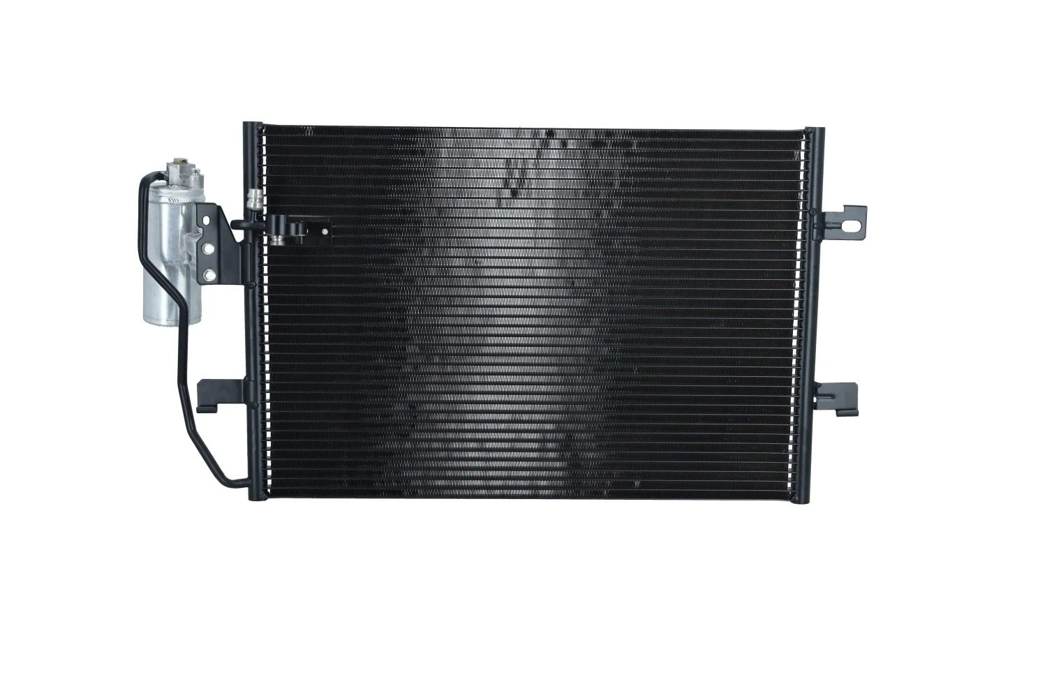 Condensator climatizare AC Mercedes A-Class (W168) 97-04, motor: 1.4, 1.6, 1.7 cdi, 1.9, 2.1, Condensator cu filtru uscator , 580 (535)x375x18, miez si rezervor din aluminiu brazat, 1685000854; 1685001054