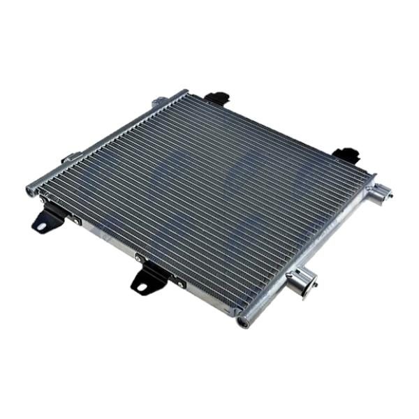 Condensator climatizare AC Citroen C1 05-14; Peugeot 107 05-14; Toyota Aygo 05-14, motor: 1.0, 1.4 HDI, Condenser fara uscator , 390(345)x355x16, miez si rezervor din aluminiu brazat, 6455EE; 6455EF