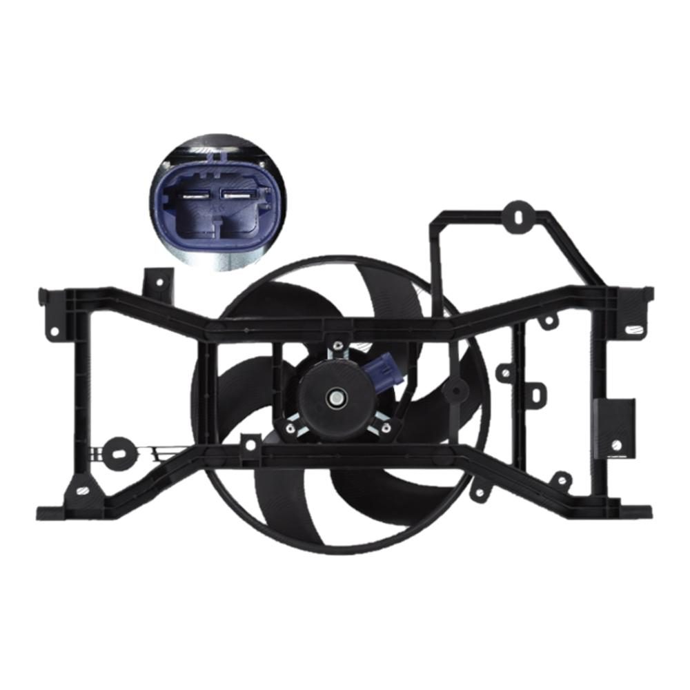 Ventilator radiator Dacia Dokker 12-, Duster 10-, Duster 17-, Lodgy 12-, Sandero 12-; Renault Captur 13-, Clio 12-, motor: 1.2 TCE, fara pre-rezistor, 300; 2 pini, OE,