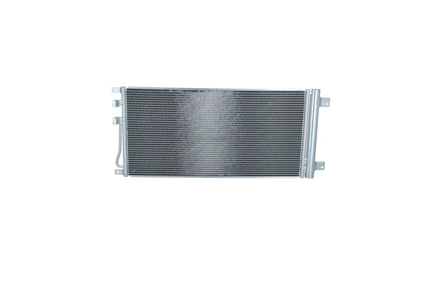 Condensator climatizare AC Ssangyong Actyon Sports 05.11-, Korando 11-, motor: 2.0 xdi, Condensator cu uscator integrat , 700(665)x348(325)x16, miez si rezervor din aluminiu brazat, 68400-34000; 68400-34001