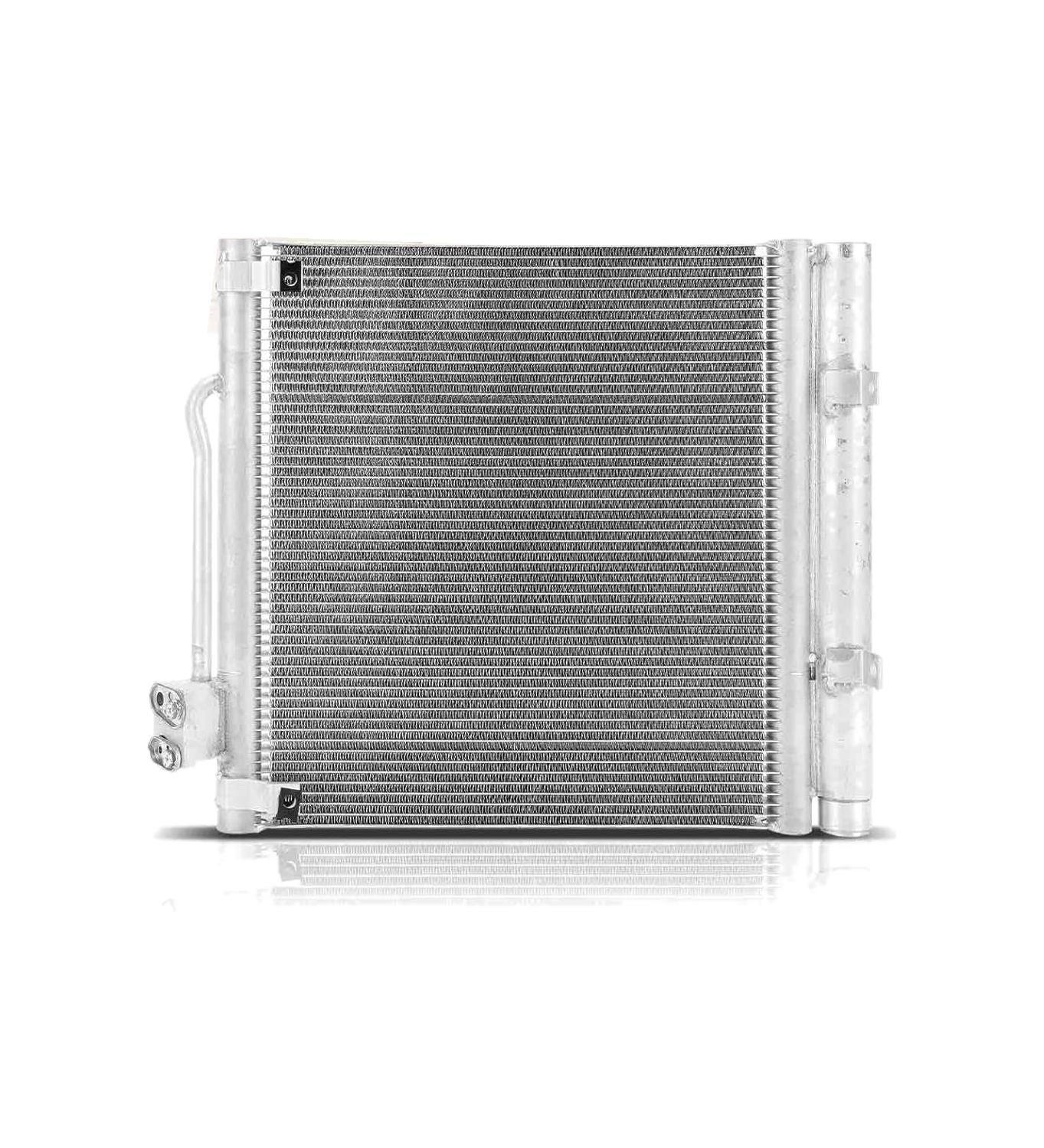 Condensator climatizare AC Tesla Model S 12-, motor: EV, Condenser fara uscator ; partea dreapta, 380(340)x350x16, miez si rezervor din aluminiu brazat, 600761300B