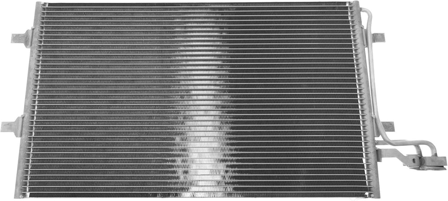 Condensator climatizare AC Volvo C30 06-12, S40/V50 04-12, motor: 1.6, 1.6 D, 1.8, 2.0, 2.0 d, Condenser fara uscator 61472, 655(605)x382x16, miez si rezervor din aluminiu brazat, 30647932; 30661958
