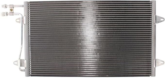 Condensator climatizare AC Vw Lt 96-06, motor: 2.3, 2.5 SDI, 2.5 TDI, 2.8 TDI, Condenser fara uscator , 670x380x20, miez si rezervor din aluminiu brazat, 2D0820413; 2D0820413A