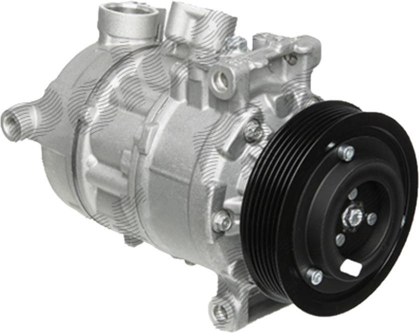 Compresor AC nou Audi A1, A3, Q3; Seat Altea, Ibiza, Leon; Skoda Fabia, Octavia, Roomster, Yeti; Vw Beetle, Caddy, Cc, Eos, Golf 5, Golf 6, Golf 7, Jetta, Passat (B6), Passat Cc, Polo, Tiguan, 1.2 TFSI, 1.4 TFSI, 1.6 TDI, 2.0 TDI,tip Delphi: CVC HARRISON