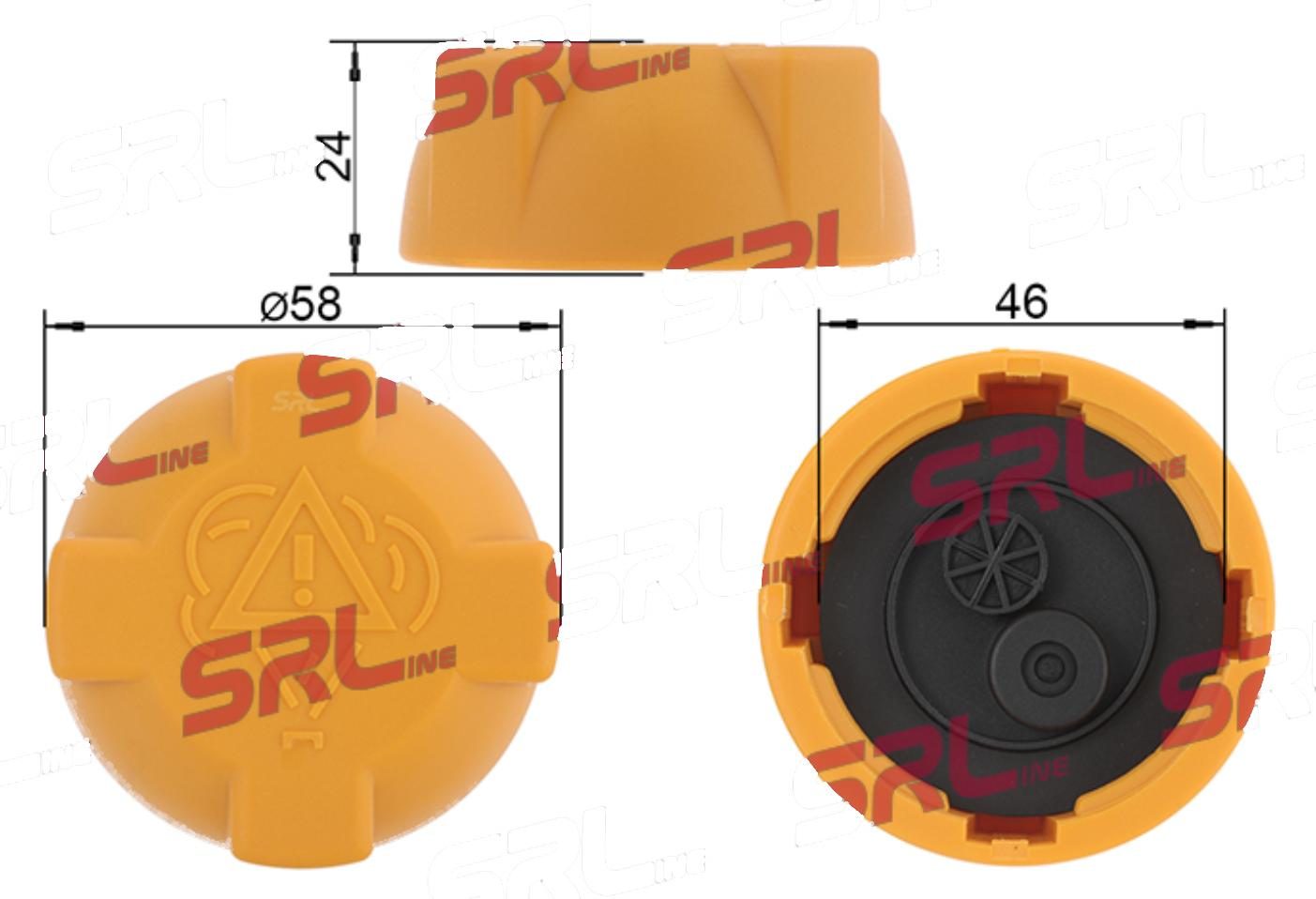 Buson radiator Audi 100 200 80 A4 A6 A8; Seat Terra; Skoda Favorit/Forman; Vw Caddy Corrado Golf/Jetta Lt Passat Polo Scirocco, 171121231D