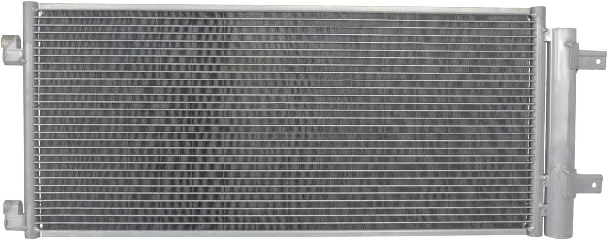 Condensator climatizare AC Opel Astra K 15-, motor: 1.0 T, 1.2 Turbo, 1.4 T, 1.4 Turbo, 1.5 Diesel, 1.6 CDTI, 1.6 T, Condensator cu uscator integrat , 695(655)x305(285)x16, Mahle, miez si rezervor din aluminiu brazat, 13475956; 39011385