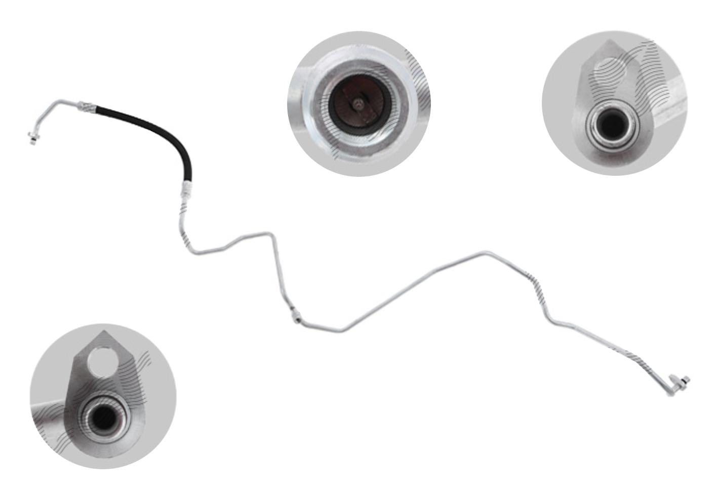 Conducta aer conditionat Nissan Nv400 10-; Opel Movano 10-; Renault Master 10-, motor: 2.3 dci, Furtun inalta presiune, Aluminiu/ Cauciuc, 924403876R; 9246000Q0H