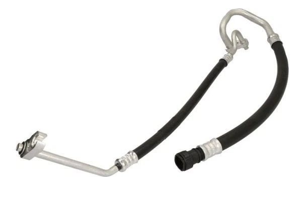 Conducta aer conditionat Citroen Nemo 2007-, Fiat Fiorino/Qubo 2007-, Peugeot Bipper 2007-, motor 1.3 HDI, 1.4 HDI, 1.3 MultiJet, furtun presiune variabila, Evaporator - Compresor - Condensator, freon : R134A/R1234yf, Iesire : 11.6mm, Intrare : 17.5mm