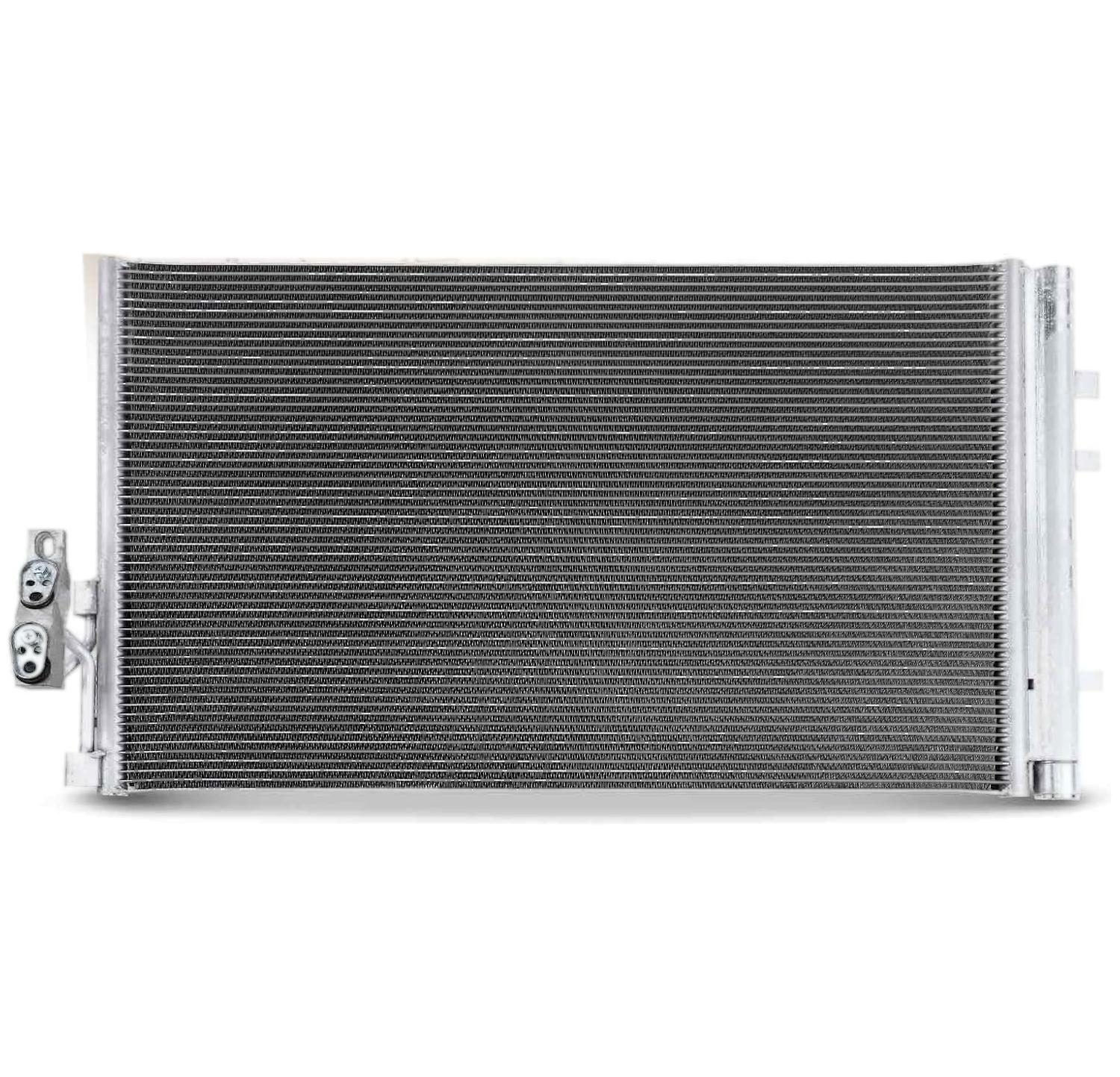 Condensator climatizare AC Bmw X3 F25 10-, X4 F26 14-, motor: 2.0 d, 2.0 T, 3.0 d, 3.0 R6 T, Condensator cu uscator integrat , 618x381x16, Denso, miez si rezervor din aluminiu brazat, 64539216143