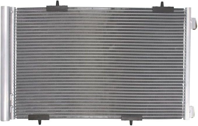 Condensator climatizare AC Citroen C-Elysee 12-; Peugeot 301 12-, motor: 1.2, 1.2 PureTech, 1.5 BlueHDI, 1.6, 1.6 HDI, Condensator cu uscator integrat , 569x367x12, OEM/OES (Denso), miez si rezervor din aluminiu brazat, 96749942; 9674994280