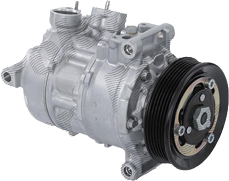 Compresor AC nou Audi A3 12-, A3 20-; Seat Ateca 16-, Ibiza 17-, Leon 20-; Skoda Fabia 14-, Kodiaq 16-, Octavia 13-, Superb 15-; Vw Arteon 17-, Golf 7 , Passat 14-, Polo 17-, Tiguan 16-, Touran 15-, T-Roc 17-, 1.0 1.5 TFSI, tip Denso: 6SES14C