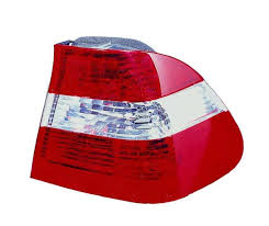 Stop spate lampa Bmw Seria 3 (E46), 10.01-06.05 Sedan, omologare ECE, spate,rosu-alb, exterior, fara suport bec, 63216910533; 63216946535, Stanga