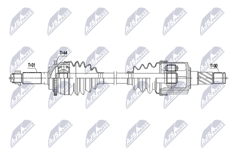 Planetara Mazda Rx-8 1.3 T 2003-2012; cutie viteze manuala, partea stanga, fata = spate; MA022560XA; NTY, aftermarket
