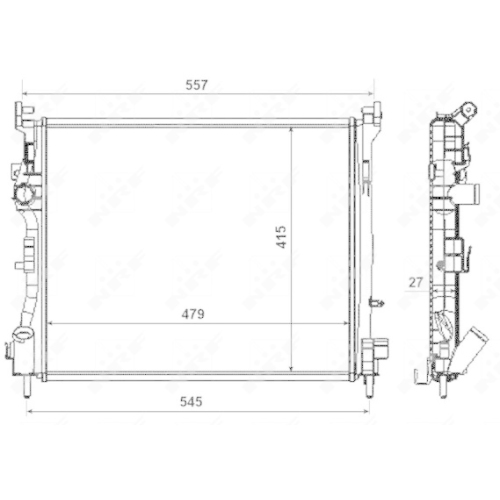 Radiator racire motor Nrf 58374