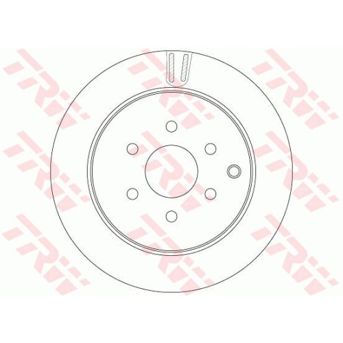 Disc frana Trw DF6289, parte montare : punte spate