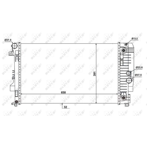 Radiator racire motor Nrf 58440