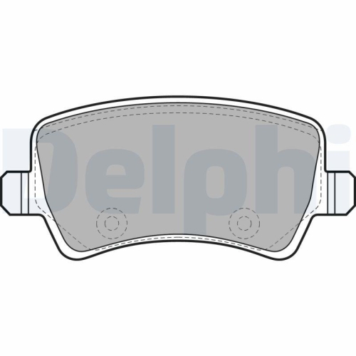 DELPHI set placute de frana,frana de parcare cu disc