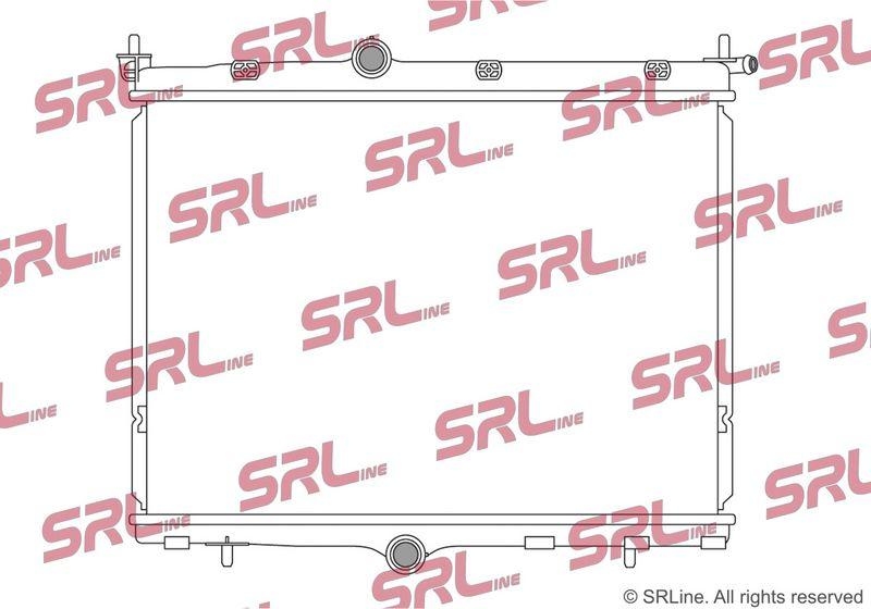 Radiator Alfa Romeo Junior 24-; Citroen C4 X 22-, C4 20-; Ds 3 Crossback 19-; Fiat 600 24-; Jeep Avenger 23-; Lancia Ypsilon 24-; Opel Corsa F 19-, Mokka 20-; Peugeot 2008 19-, 208 19-, motor: Ibrida; MHEV, 530x380x16, SRLine, brazat, 1663937780; 606859
