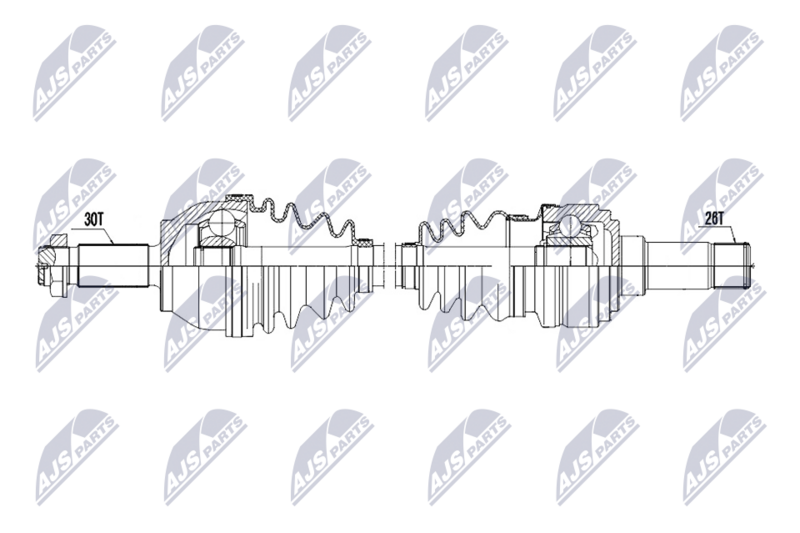 Planetara Mercedes Vito / Viano (W639) 2.0 CDI, 2.2 CDI, 3.2 V6, 3.7 V6; partea din spate, stanga = dreapta, acoperire Cr, 6 bile; A6393500810; NTY, aftermarket