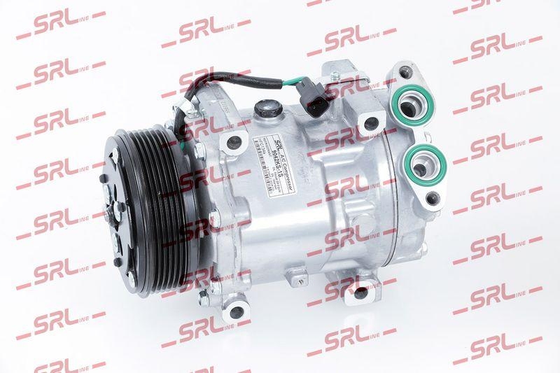 Compresor AC nou Volvo C30 06-12, S40/V50 04-12, S60/V60 10-19, S80 06-15, V70 07-16, motor: 1.6 D2, tip Sanden: SD7V16, Diam. fulie (mm) 109, SRLine, 31291821; 31348213