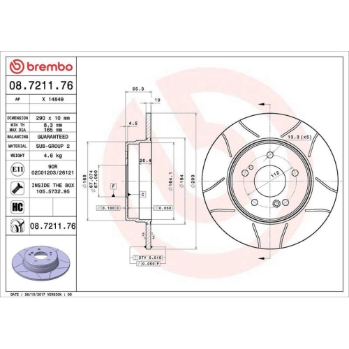 Set disc frana Mercedes Clasa C (W202) 03.93-05.00, Clasa C (W203) 05.00-12.07, Clasa C Coupe (Cl203) 03.01-06.11, Clasa C T-Model (S203) 03.01-08.07, Clasa CLC (Cl203) 05.08-06.11, Clk (C208) 06.97-12.03, Clk (C209) 05.02-03.10, Clk Cabriolet (A209) 06.0