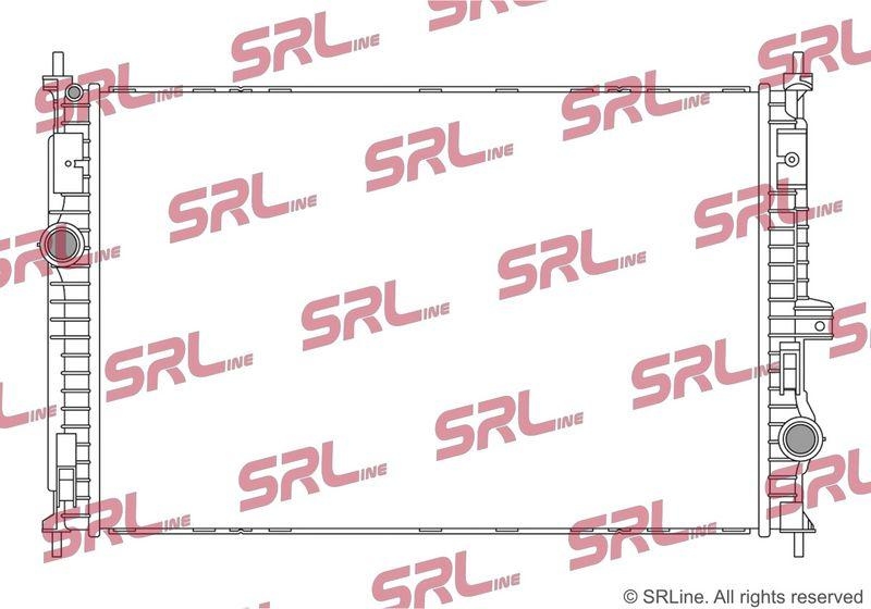 Radiator Citroen C5 Aircross 18-; Opel Grandland X 17-; Peugeot 3008 16-, 308 21-, 5008 16-, 508 18-, motor: 1.2 PureTech, 1.5 BlueHDI, 1.6 Hybrid (PHEV), 1.6 PureTech, 2.0 BlueHDI, 650x433x26, SRLine, Aluminiu/ Plastic brazat, 1637131880; 1671896780