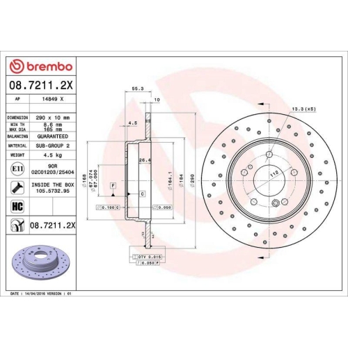 Set disc frana Mercedes Clasa C (W202) 03.93-05.00, Clasa C (W203) 05.00-12.07, Clasa C Coupe (Cl203) 03.01-06.11, Clasa C T-Model (S203) 03.01-08.07, Clasa CLC (Cl203) 05.08-06.11, Clk (C208) 06.97-12.03, Clk (C209) 05.02-03.10, Clk Cabriolet (A209) 06.0