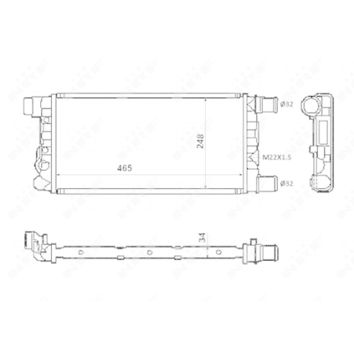 Radiator racire motor Nrf 58845