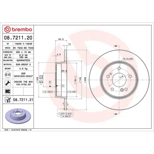 Set disc frana Mercedes Clasa C (W202) 03.93-05.00, Clasa C (W203) 05.00-12.07, Clasa C Coupe (Cl203) 03.01-06.11, Clasa C T-Model (S203) 03.01-08.07, Clasa CLC (Cl203) 05.08-06.11, Clk (C208) 06.97-12.03, Clk (C209) 05.02-03.10, Clk Cabriolet (A209) 06.0