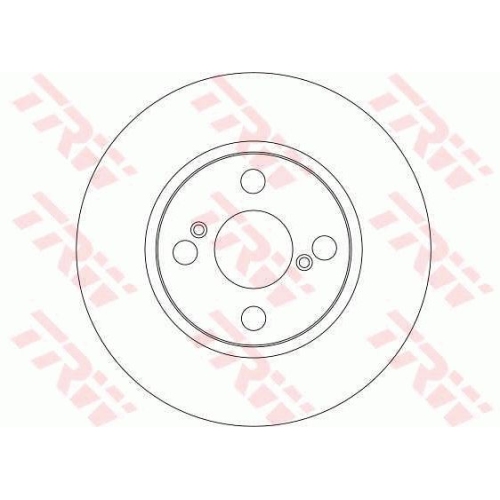 Disc frana Toyota Corolla, 01.2001-12.2007, TRW