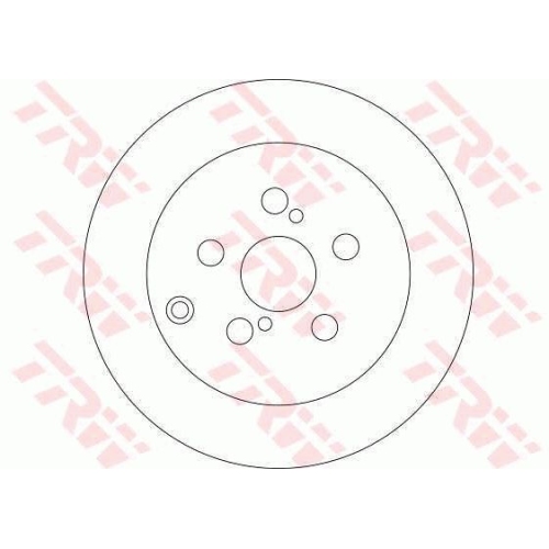 Disc frana Trw DF4417, parte montare : Punte spate
