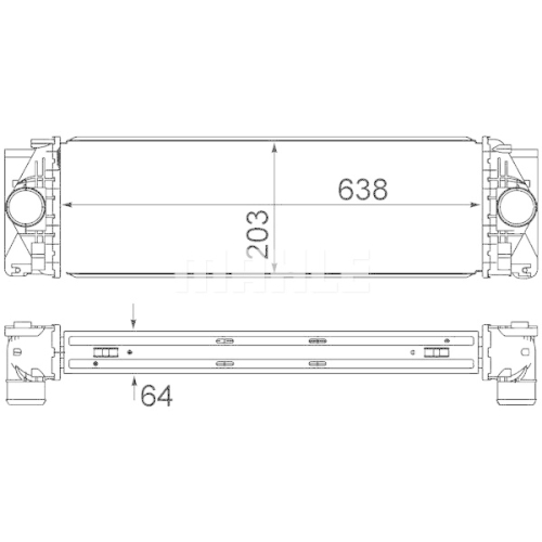 MAHLE Intercooler, compresor BEHR
