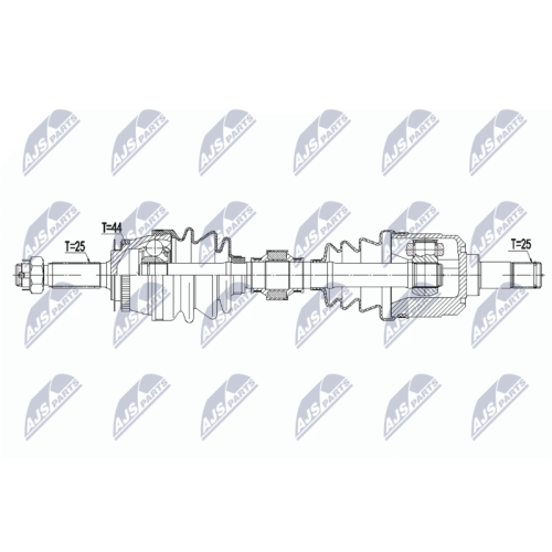 Planetara Hyundai Elantra 2000-2006 , Coupe 2001-2009, Stanga, NPW-HY-591