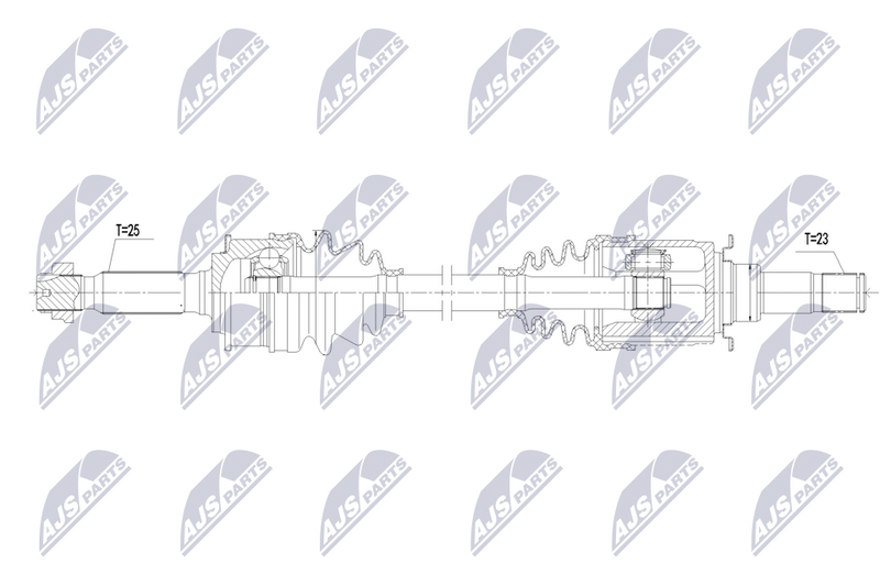 Planetara Mitsubishi Asx 1.6 DID 4WD, 1.8 DID 4WD, 2.2 DID 4WD 2010-, Outlander II 2.0 4WD, 2.2 DID 4WD 2006-2012, Outlander III 2.0 4WD, 2.4 4WD, 3.0 4WD, 2.2 DID 4WD 2012-2022, Eclipse Cross 1.5 T 4WD, 2.2 DID 4WD; 3715A203; NTY, aftermarket