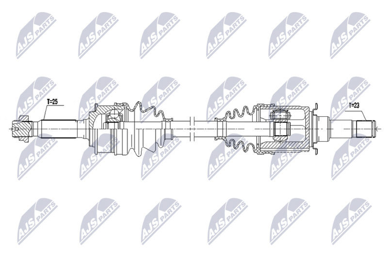 Planetara Mitsubishi Asx 1.6 DID 4WD, 1.8 DID 4WD, 2.2 DID 4WD 2010-, Outlander II 2.0 4WD, 2.2 DID 4WD 2006-2012, Outlander III 2.0 4WD, 2.4 4WD, 3.0 4WD, 2.2 DID 4WD 2012-2022; partea din spate, dreapta; cutie viteze manuala / automata; NTY, aftermarket