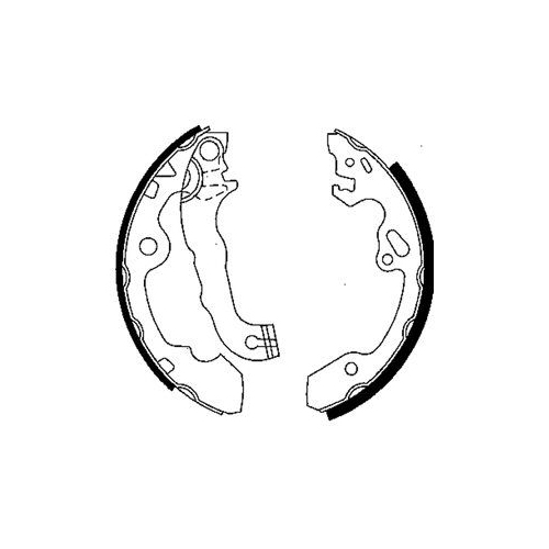 Set saboti frana Delphi LS1850, parte montare : Punte Spate