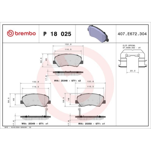 Placute frana Hyundai Accent 4 Sedan (Rb) 08.10-, I20 2 (Gb Ib) 11.14-08.21, I20 2 Hatchback Van (Gb Ib) 11.14-, I20 3 (Bc3 Bi3) 08.20-, Solaris Sedan (Hcr Hci) 01.17-; Kia Rio 3 (Ub) 09.11-12.17, Rio 3 Hatchback Van (Ub) 09.11-, Rio 3 Sedan (Ub) 09.10-12