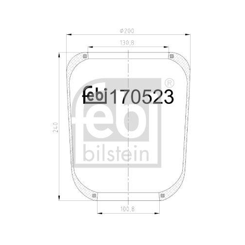 FEBI BILSTEIN Burduf, suspensie pneumatica