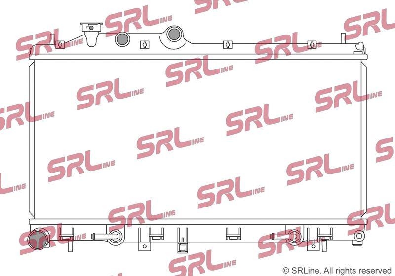 Radiator Subaru Legacy 09-15, Outback 09-15, motor: 2.0 d, 688x340x26, SRLine, Aluminiu/ Plastic brazat, 45119AJ080; 45119AL020