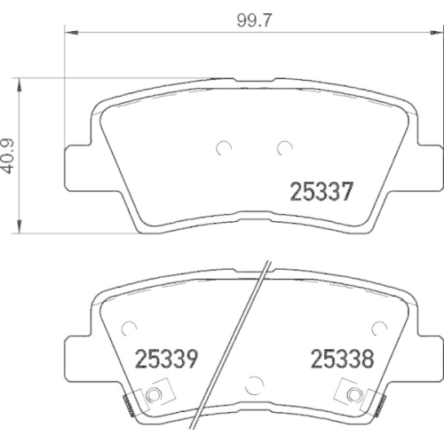 Placute frana Hyundai Bayon (Bc3), Elantra 6 Sedan (Ad, I10 2 (Ba, I10 2 Sedan, I10 3 (Ac3, I20 3 (Bc3, I30 (Gd), I30 (Pde, I30 Coupe, I30 Estate (Gd), I30 Estate (Pde), I30 Estate Van (Gde, I30 Estate Van (Pde), I30 Fastback (Pde, I30 Hatchback Van (Gde)