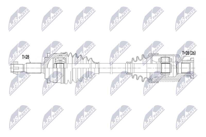 Planetara Mitsubishi Lancer Evo X 10.2010-; partea din fata, stanga, cutie viteze manuala / automata; 3815A441; NTY, aftermarket