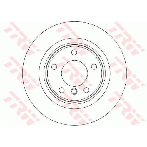 Disc frana Trw DF4451, parte montare : Punte spate