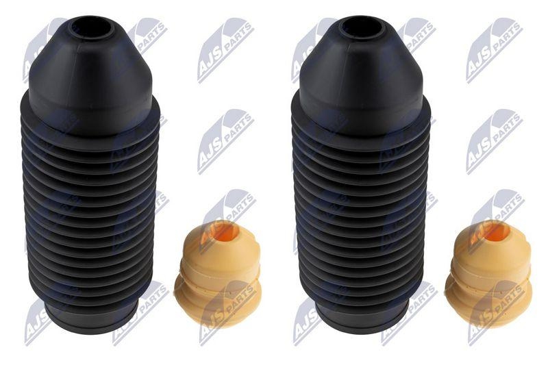 Capac protectie, burduf amortizor Audi A3 1996-2003, Seat Leon 1999-2006, Toledo 1998-2004, Skoda Fabia 2014-22, Octavia 1996-2010, Rapid 2012-19, VW Bora 1998-2005, Golf 1997-2006, Jetta 2010-17, New Beetle 1999-2010; set, partea din fata; 1H0412303B