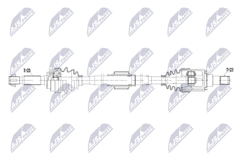 Planetara Mitsubishi Outlander 2.0 Hybrid 4WD 2014-, 2.0 Hybrid Plug-In 2017-2021, 2.4 Hybrid 4WD 2018-; partea din spate, stanga, cutie viteze automata; 3815A207; NTY, aftermarket